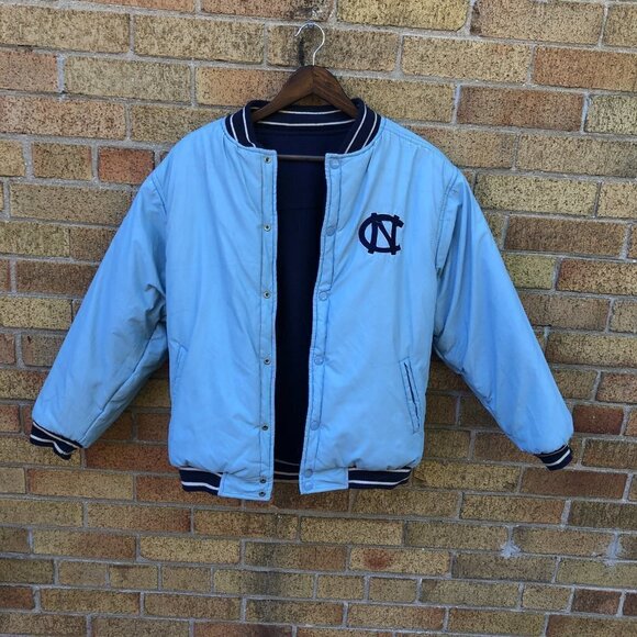 Vintage 1996 Mighty Mac Sports Reversible North Carolina UNC Varsity Jacket - Picture 15 of 15